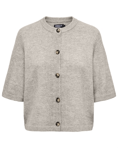 Only - ONLCamilla Kurzarm-Cardigan Knit - Pumice Stone/ Melange